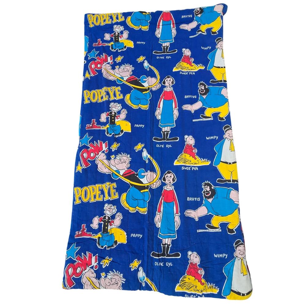 Vintage 1974 Popeye the Sailor Sleeping Bag King Features Syndicate Kids